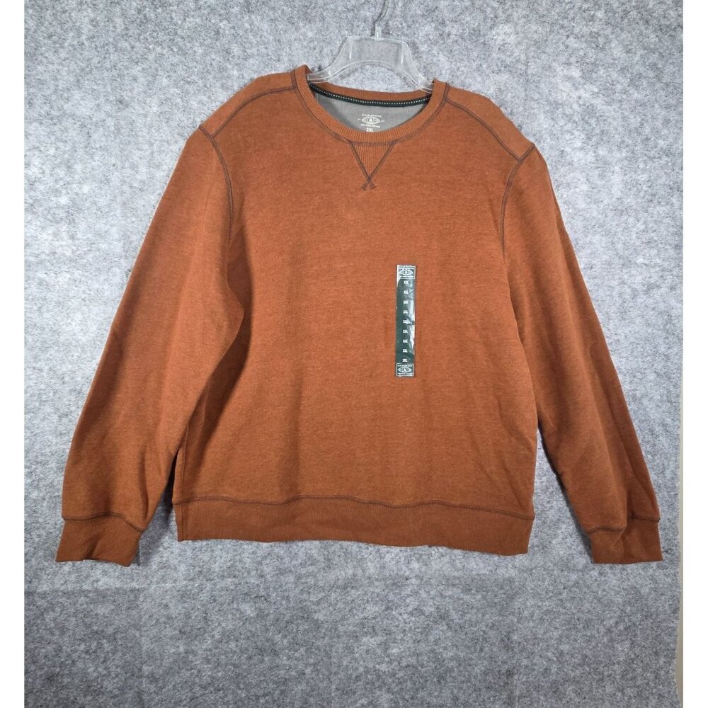 G.H. Bass NWT Men's Long Sleeve Pullover Top Orange Size 2XL